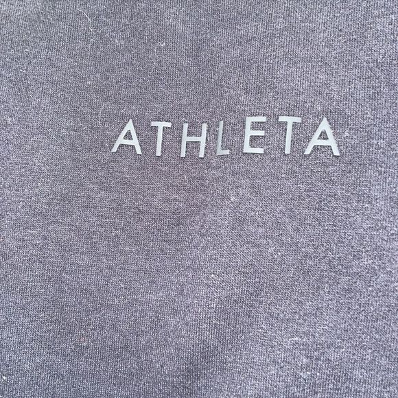 Athleta Retroplush Logo Straight Leg. Large Tall. Black - Picture 7 of 7
